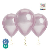 GLOBO #9 CROMADO LILA X25